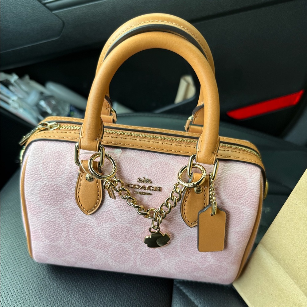 Coach Powder Pink Rowan (MINI)